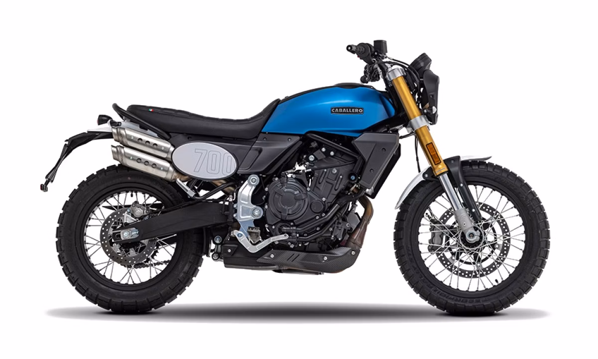 2024 Fantic Caballero Scrambler 700 ABS - Blue